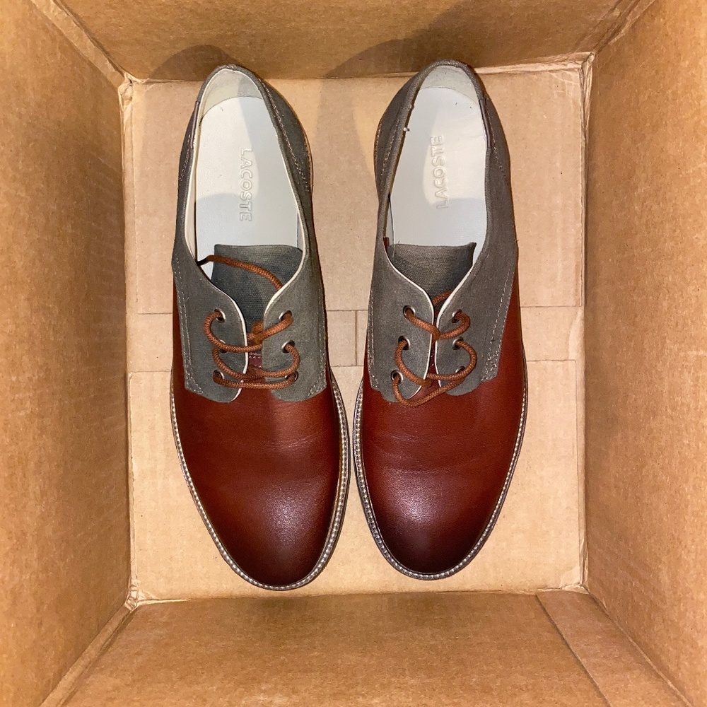 Lacoste Sherbrooke Leather/Canvas Shoes